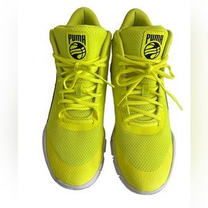 Puma Triple Mid Basketball Shoes
Neon Yellow Black White
New without box